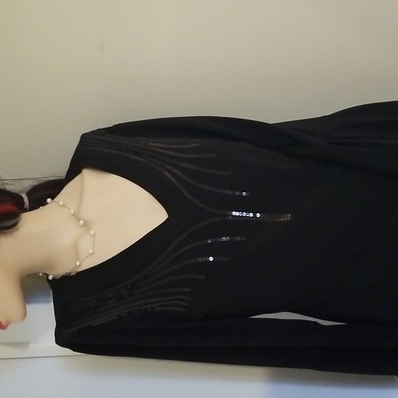 Frank Lyman sequin jersey dress - Picture 3 of 12